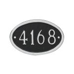 Classic Oval Mini Address Sign Plaque