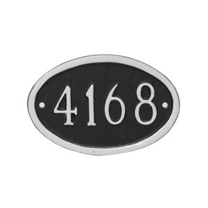 Classic Oval Mini Address Sign Plaque