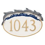 Dolphin Address Sign Plaque