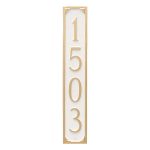 Lily Column Address Sign Plaque