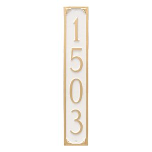 Lily Column Address Sign Plaque