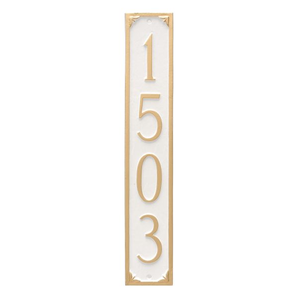 Lily Column Address Sign Plaque