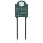 Established Wedding Anniversary Sign Plaque with Lawn Stakes