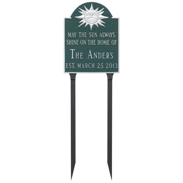 Established Wedding Anniversary Sign Plaque with Lawn Stakes