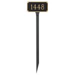 Madison Petite Address Sign Plaque with Lawn Stakes