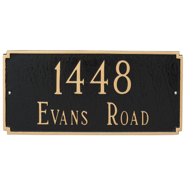 Madison Estate Two Line Address Sign Plaque