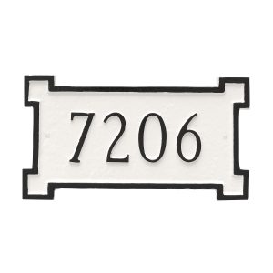 New Yorker Petite Address Sign Plaque