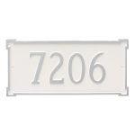 New Yorker Estate One Line Address Sign Plaque