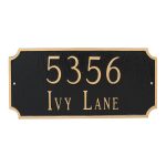 Princeton Standard Two Line Address Sign Plaque