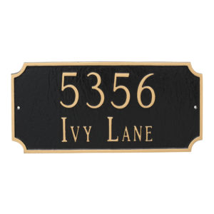 Princeton Standard Two Line Address Sign Plaque
