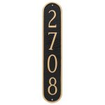 Oblong Column Address Sign Plaque