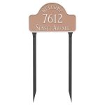 Welcome Arch Estate Address Sign Plaque with Lawn Stakes