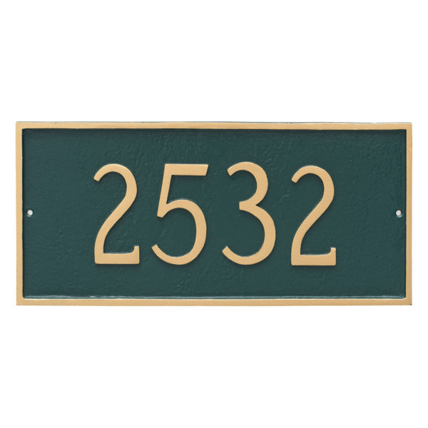 Classic Rectangle Standard One Line Address Sign Plaque