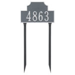 Beckford Standard One Line Address Sign Plaque with Lawn Stakes