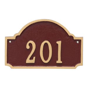 Fitzgerald Petite Address Sign Plaque