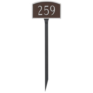 Prestige Arch Petite Address Sign Plaque with Lawn Stake