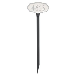 Hampton Petite Address Sign Plaque with Lawn Stake