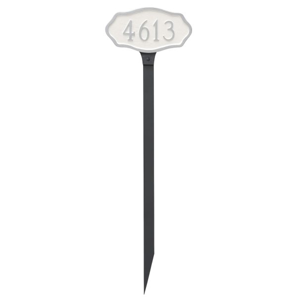 Hampton Petite Address Sign Plaque with Lawn Stake