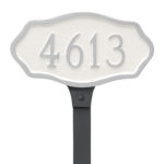 Hampton Petite Address Sign Plaque with Lawn Stake