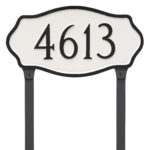 Hampton Standard Address Plaque with Lawn Stakes