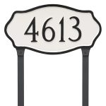 Hampton Standard Address Plaque with Lawn Stakes