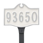 Colonial Petite Address Sign Plaque with Lawn Stake