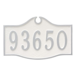 Colonial Standard One Line Address Sign Plaque