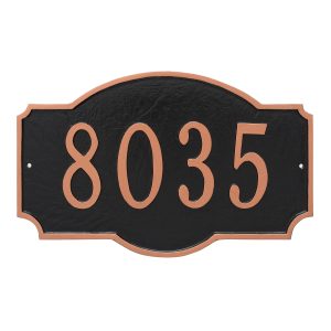 Montague Estate One Line Address Sign Plaque