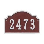 Vanderbilt Petite Address Sign Plaque