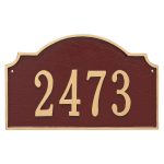 Vanderbilt Estate One Line Address Sign Plaque