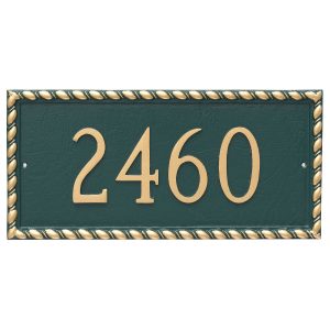 Franklin Rectangle One Line Address Sign Plaque