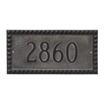 Cairo Rectangle One Line Address Sign Plaque