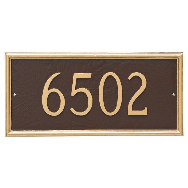 Melilla Rectangle One Line Address Sign Plaque
