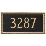 Verona Rectangle One Line Address Sign Plaque