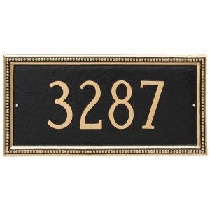 Verona Rectangle One Line Address Sign Plaque