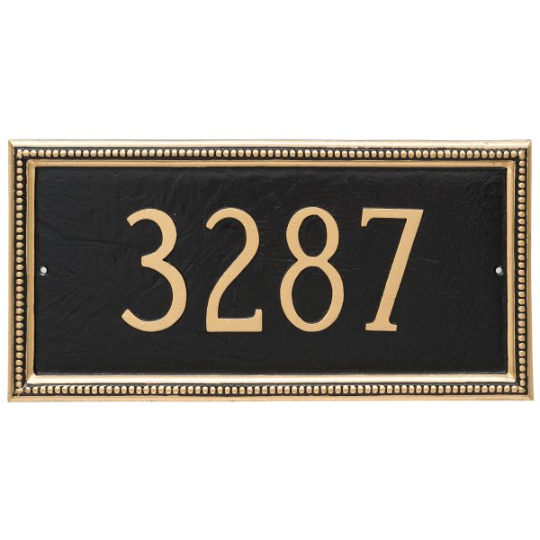 Verona Rectangle One Line Address Sign Plaque