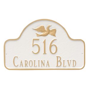 Dove Arch Address Sign Plaque