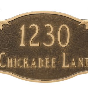 Chickadee Address Sign Plaque