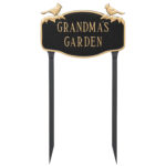 Cardinal Address Sign Plaque with Lawn Stakes
