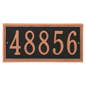 Fremont Rectangle One Line Address Sign Plaque