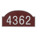 Dover Arch One Line Standard Address Sign Plaque