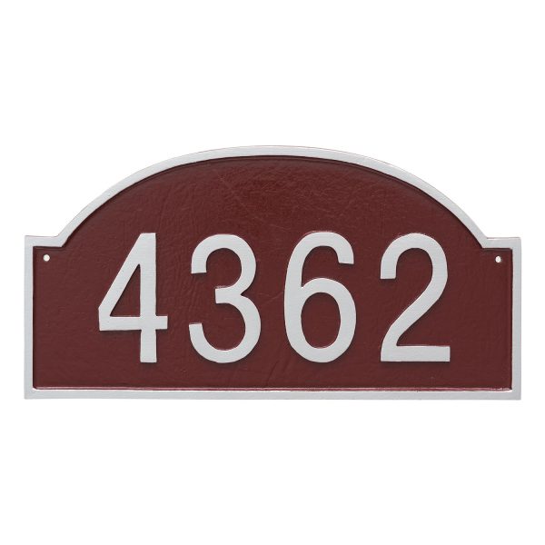 Dover Arch One Line Standard Address Sign Plaque