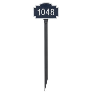 Chesterfield Petite Address Sign Plaque with Lawn Stake