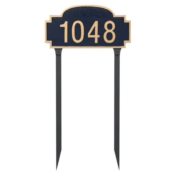 Chesterfield One Line Standard Address Sign Plaque with Lawn Stakes