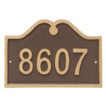 Hillsdale Arch Petite Address Sign Plaque