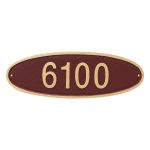 Wilshire Oval Standard Address Sign Plaque