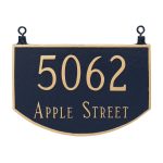 Double Sided Hanging Prestige Arch Two Line Address Sign Plaque