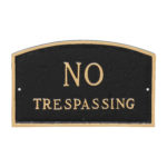 5.5" x 9" Small Arch No Statement Plaque Sign
