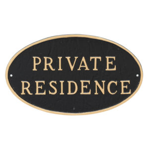 'Private' Statement Signs