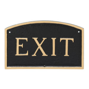 10" x 15" Standard Arch Exit Statement Plaque Sign